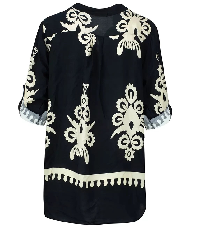 Women's blouse long back beautiful print NELA