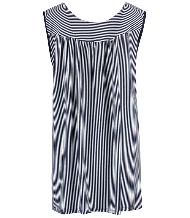 SAMANTHA mini dress with nautical stripes and decorative beads