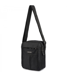 Men's Rectangular Sachet Bag Adjustable Strap 3 Pockets Stiffened