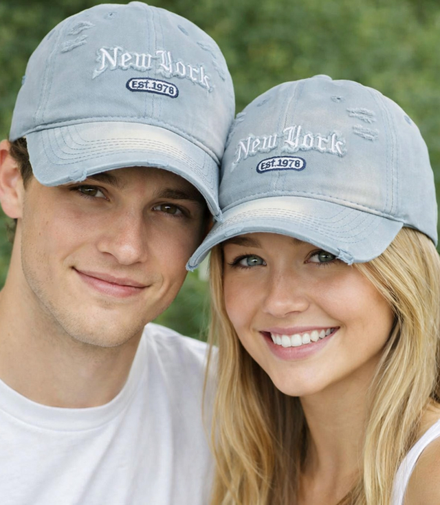 NEW YORK UNISEX baseball cap with decorative patch
