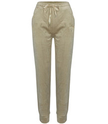 Velour tie sweatpants with embroidery LAILA