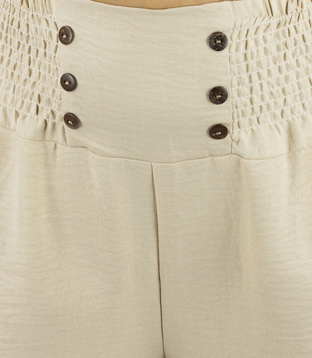 Loose women's palazzo pants wide leg high rise LENA