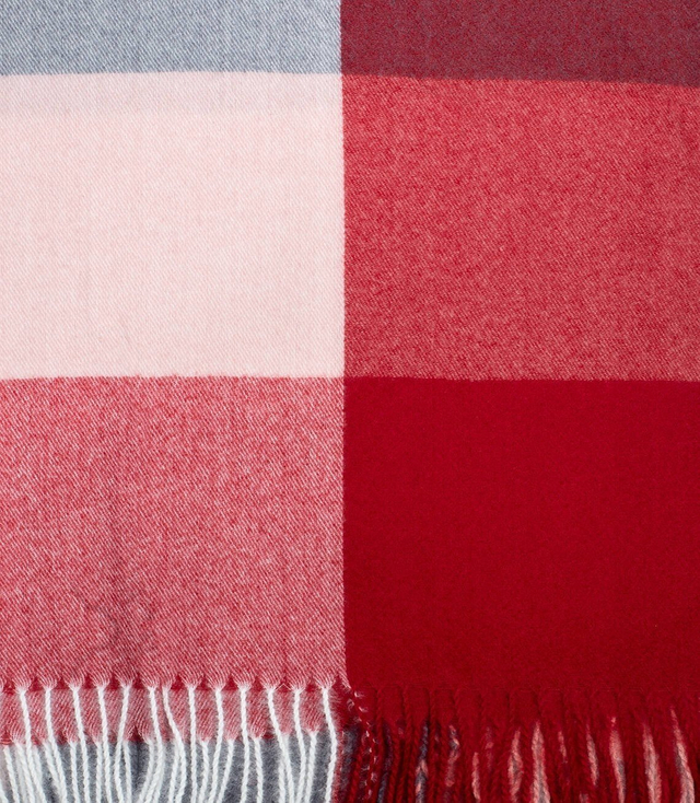 Fashionable warm shawl scarf plaid fringes