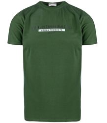 Męski t-shirt koszulka napis krótki rękaw