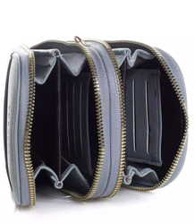 Mała torebka kopertówka portmonetka plecionka