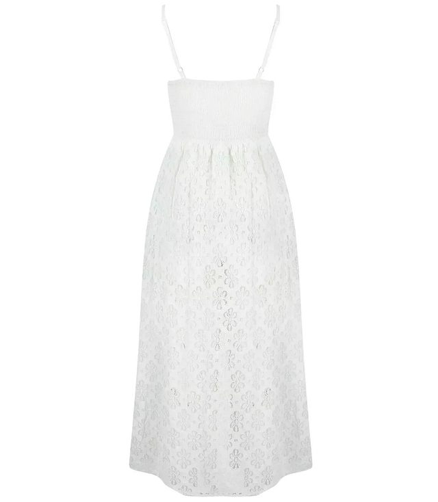 Slit maxi dress with shorts