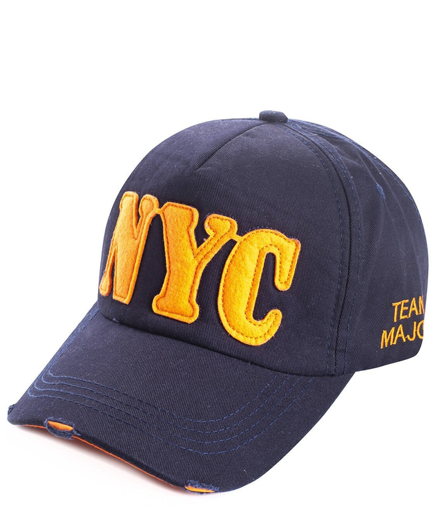 Baseball cap visor DESTROYED NEW YORK