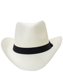 Men's cowboy hat with black strap