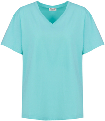 Basic V-neck T-shirt blouse ALDONA