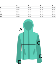 Men's winter quilted jacket with hood