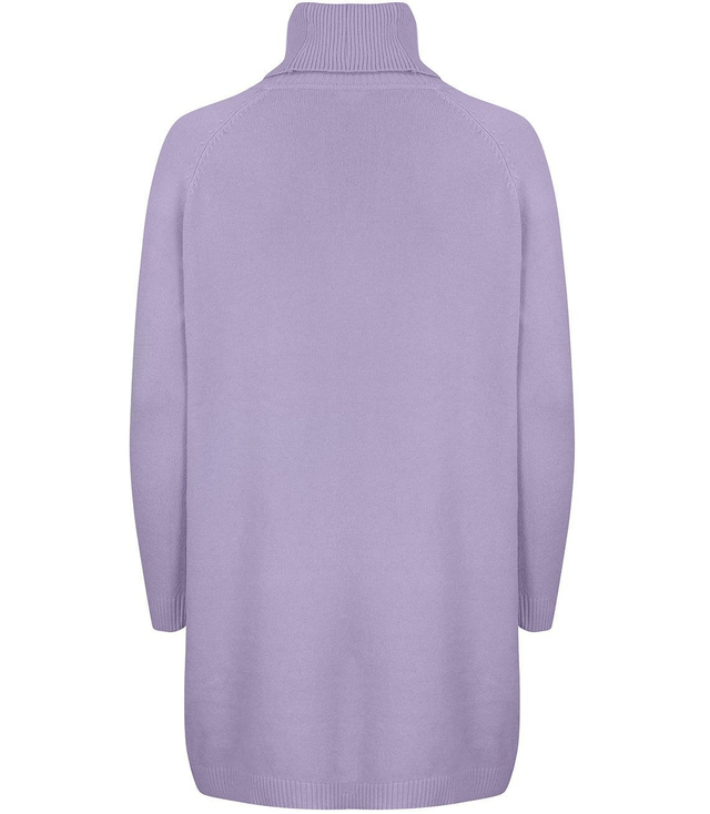 Luźna Sukienka dzianinowa Golf WEŁNA +SIZE