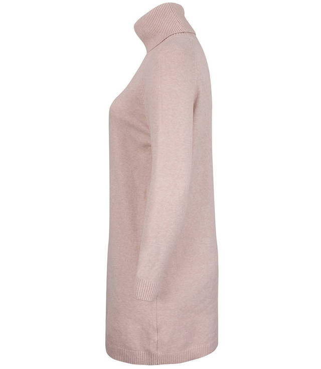 Luźna Sukienka dzianinowa Golf WEŁNA +SIZE