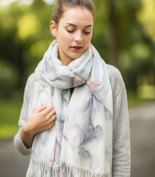 Women's floral pattern scarf 180x70