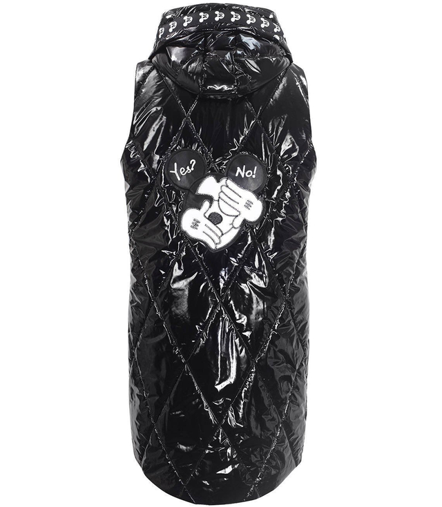 Mickey Mouse long quilted vest Hood