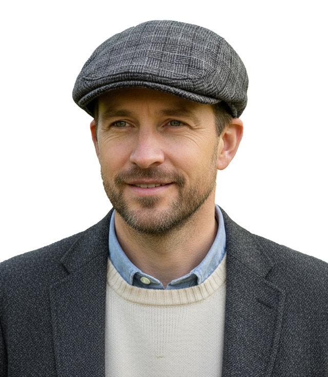 Stylowy elegancki kaszkiet męski uniwersalny