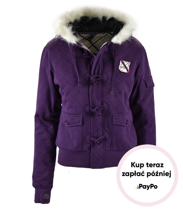 WOMEN'S HOODED JACKET WITH FUR ZIPPER