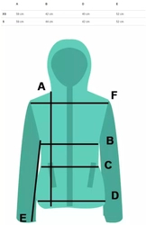 Sporty zipped sweatshirt with ALL OVER print hood