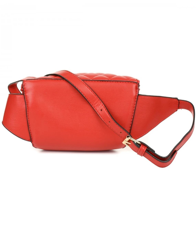 Designer quilted kidney hip bag