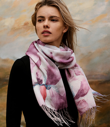 Women's floral pattern scarf 180x70