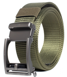 Universal men's belt 125/3.5 cm Metal clip buckle