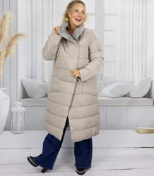 Women's long jacket double-sided quilted coatEMMA