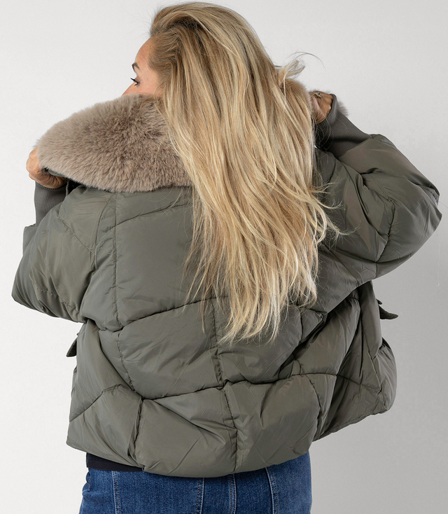 IRMA winter bomber jacket with detachable sheepskin jacket