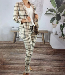 Set Blazer + Trousers Set Lattice