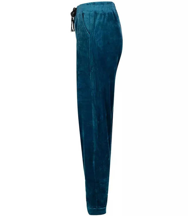 PLUS SIZE tied sweatpants in velor