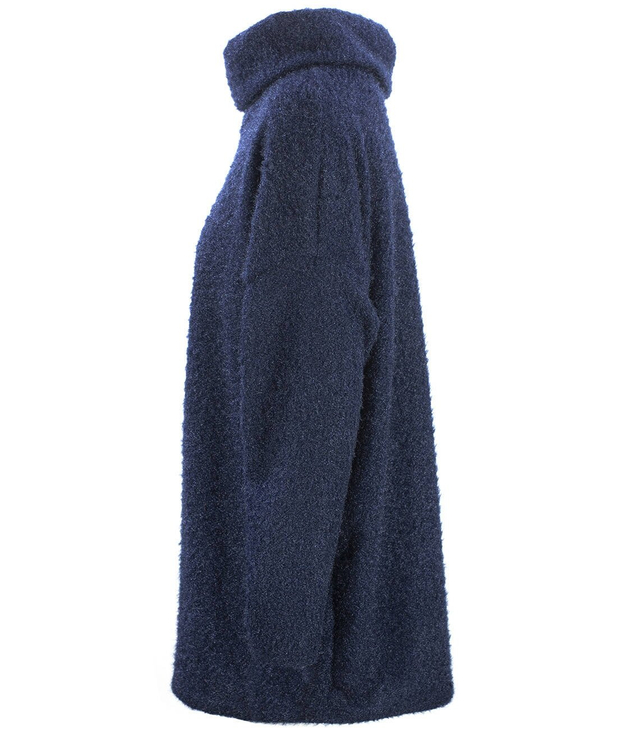 Luźny sweter z golfem puszysty ciepły GOLF