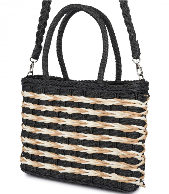 Large basket, summer bag, soft woven handbag