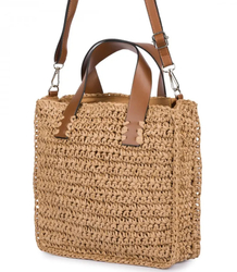 Summer bag shoulder shopper bag braided 