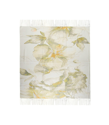 Women's scarf with floral pattern 100x100