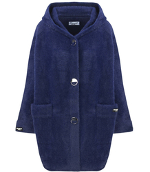 ALPAKA kurtka WEŁNA z kapturem PŁASZCZ