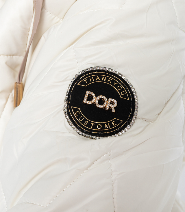 Quilted autumn winter jacket with hood MILANO