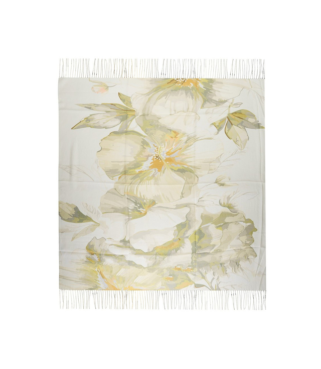 Women's scarf with floral pattern 100x100