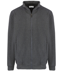 Men's warm, thick zipped sweatshirt with a stand-up collar