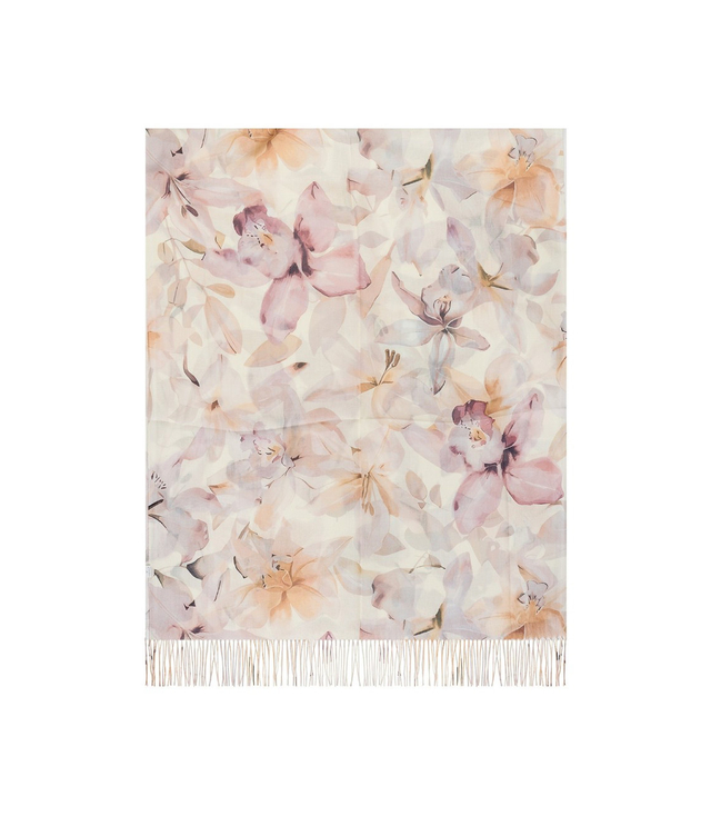 Women's floral pattern scarf 180x70
