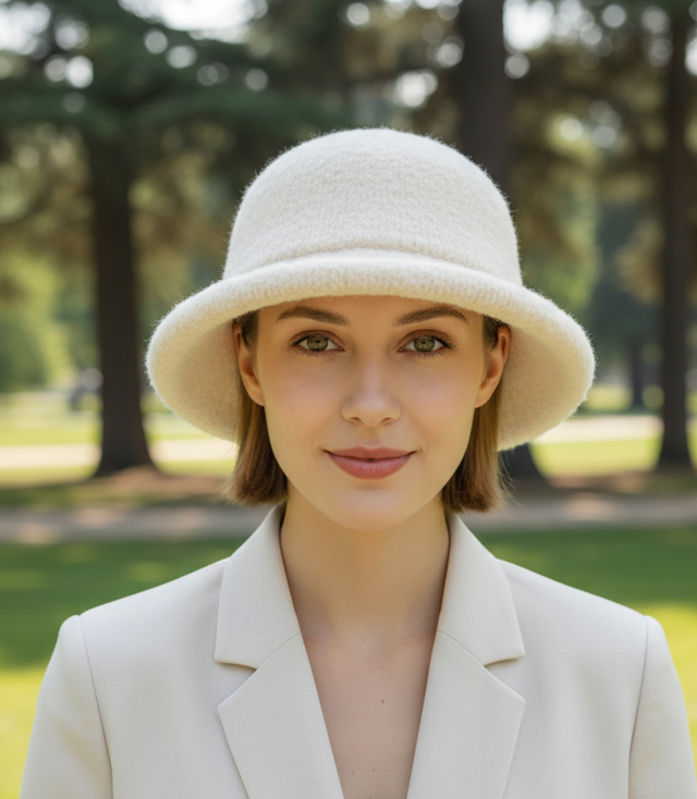 Women's hat made of soft teddy fabric