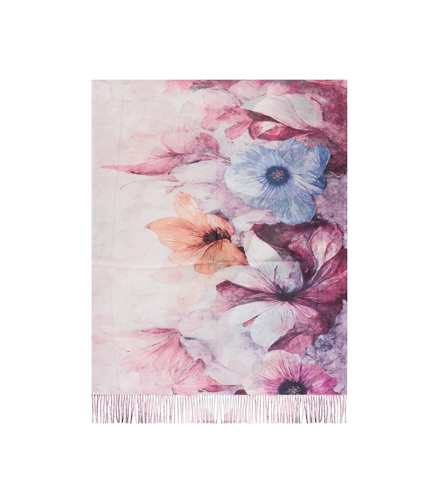 Women's floral pattern scarf 180x70
