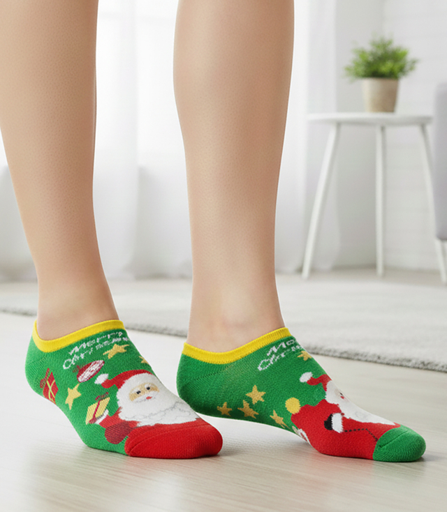 Christmas women's foot socks- Christmas theme, soft, winter socks