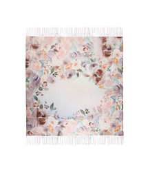 Women's scarf with floral pattern 100x100
