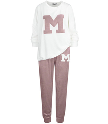 Women's velor tracksuit set Warm M MIA print