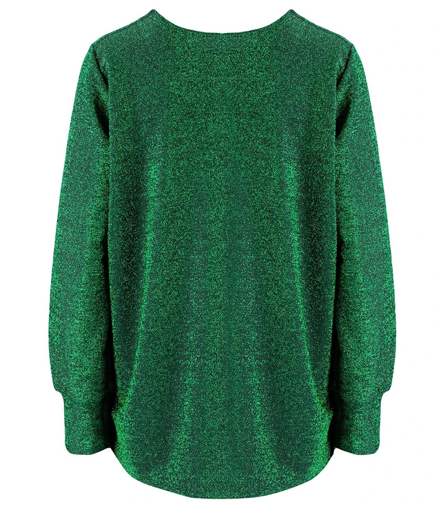 Elegant blouse with glitter, Glitter Plus Size MIRIAM