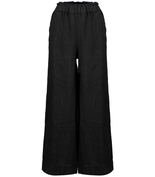 Wide leg linen culotte pants LAILA