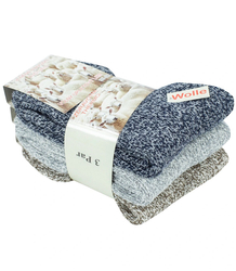 Uniwersalne ciepłe skarpety skarpetki wełniane wełna 3-pak