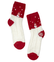 Women's Christmas alpaca socks - long, warm
