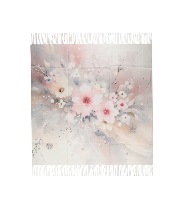 Women's floral pattern scarf 180x70