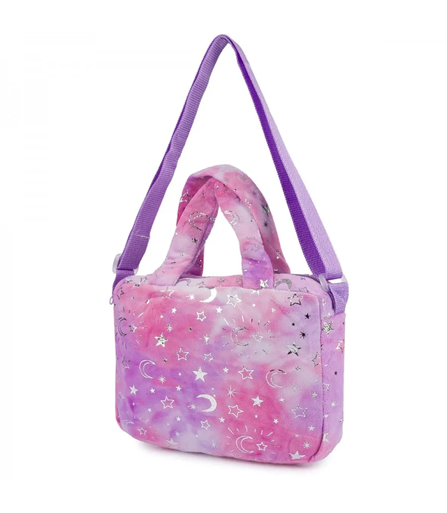 Children's plush bag with adorable unicorn handle strap