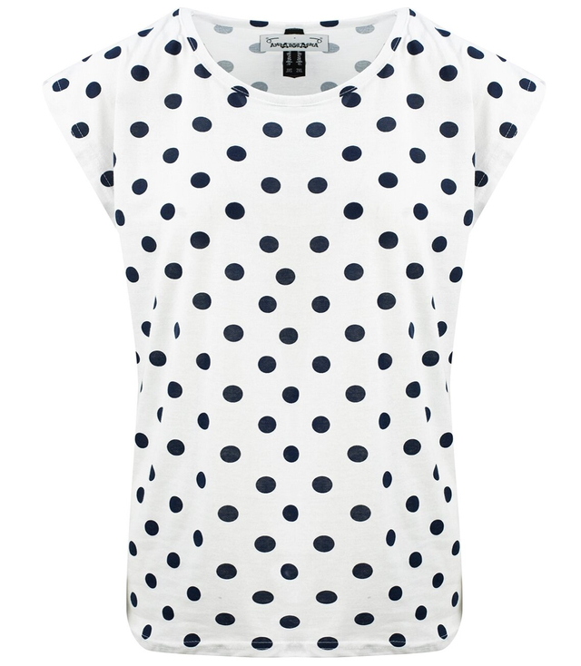 Women's top T-shirt polka dot print