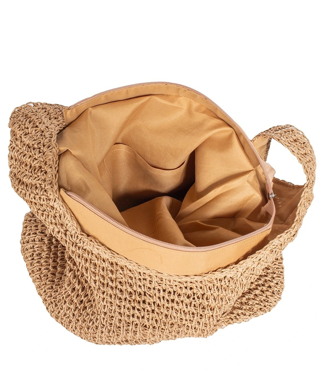 Large woven straw bag